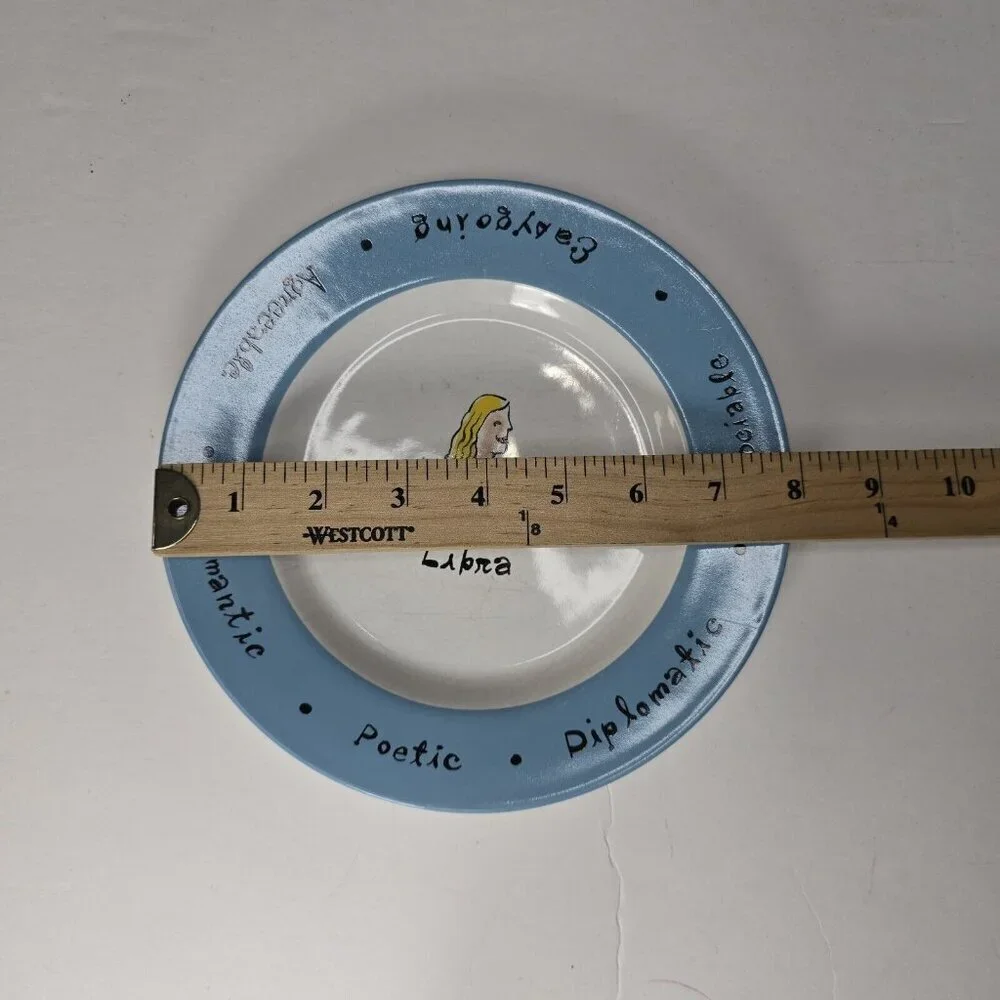 POTTERY BARN Ceramic Libra Zodiac What's Your Sign 8
